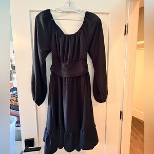 Dokotoo Black Long Sleeve Dress
